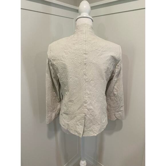 Zadig & Voltaire Verys Creased Leather Jacket in Natural - Picture 11 of 15